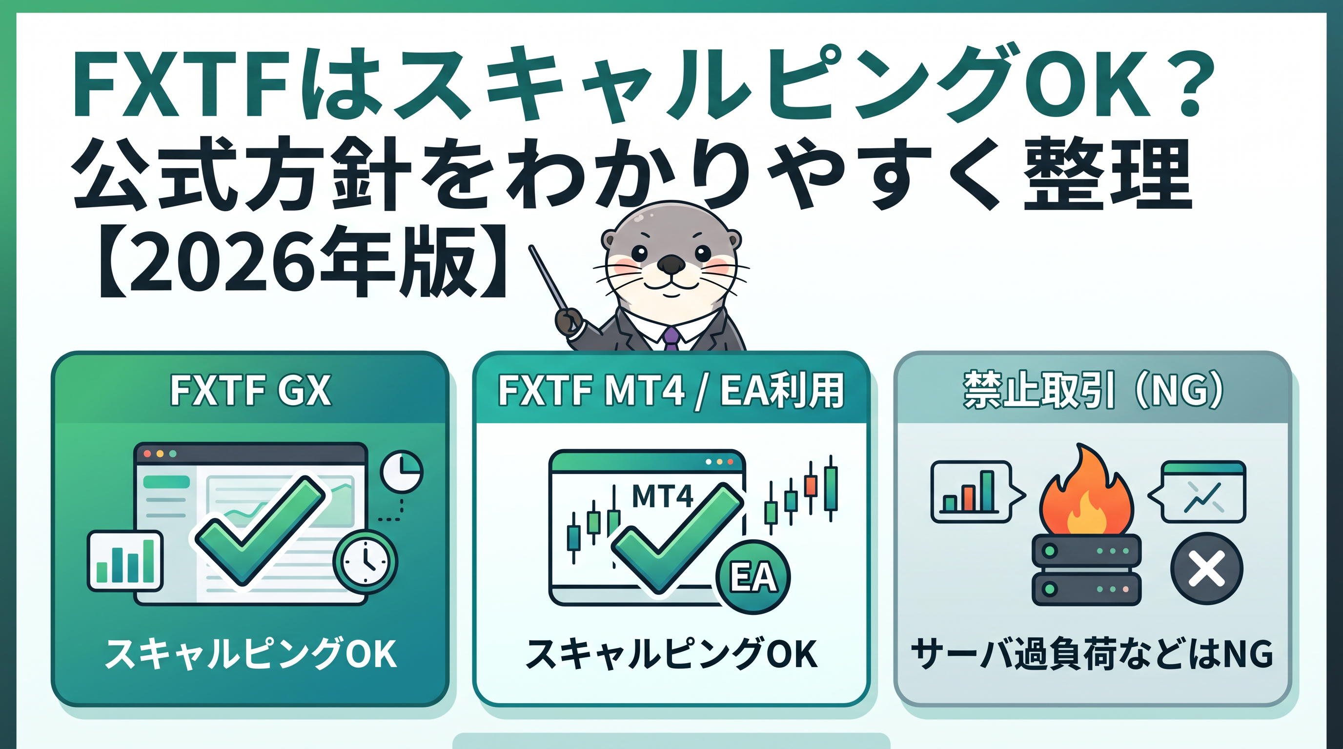 FXTFはスキャルピングOK？公式方針をわかりやすく整理【2026年版】のカバー画像