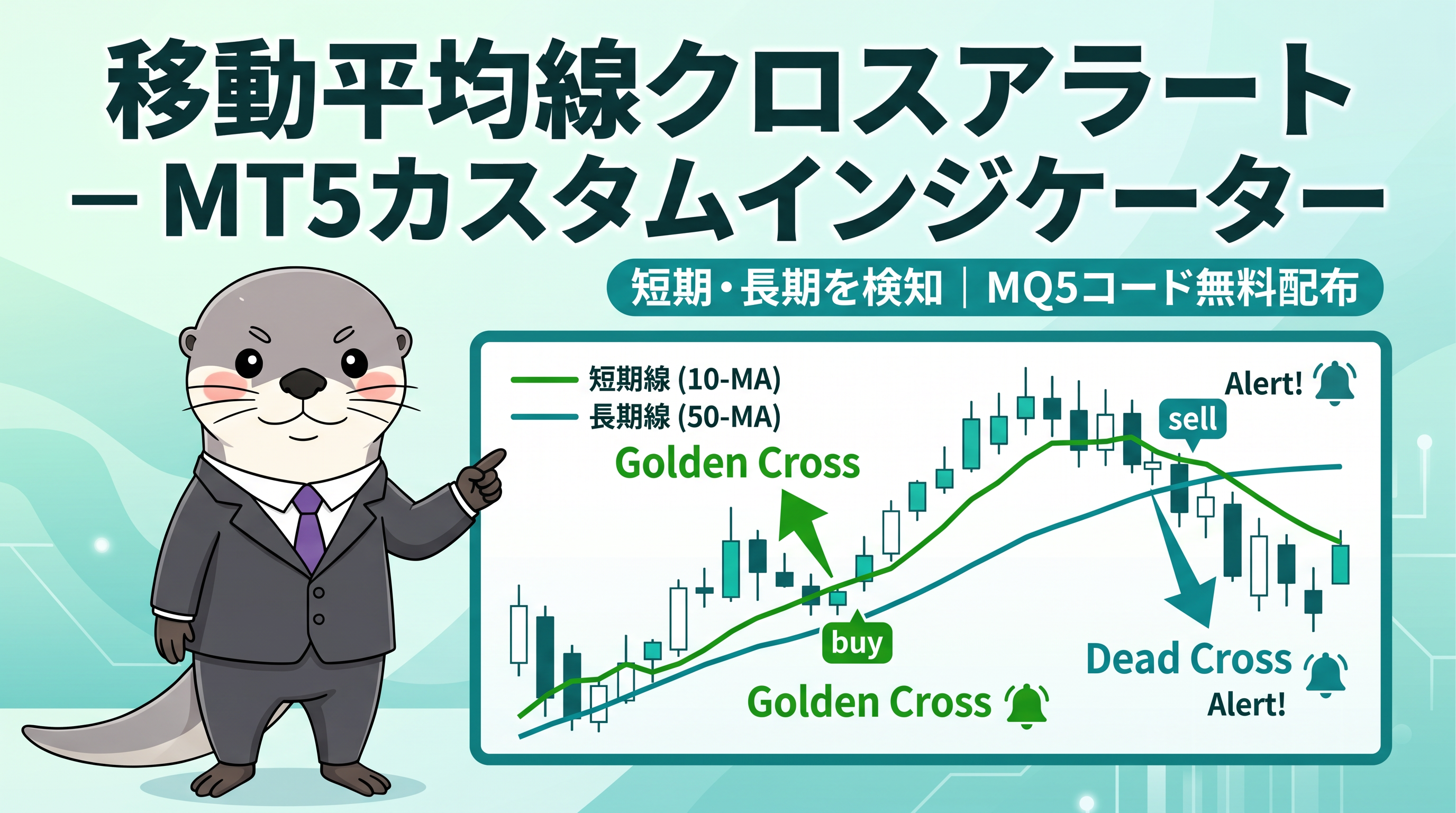 移動平均線クロスアラート - MT5カスタムインジケーターのカバー画像