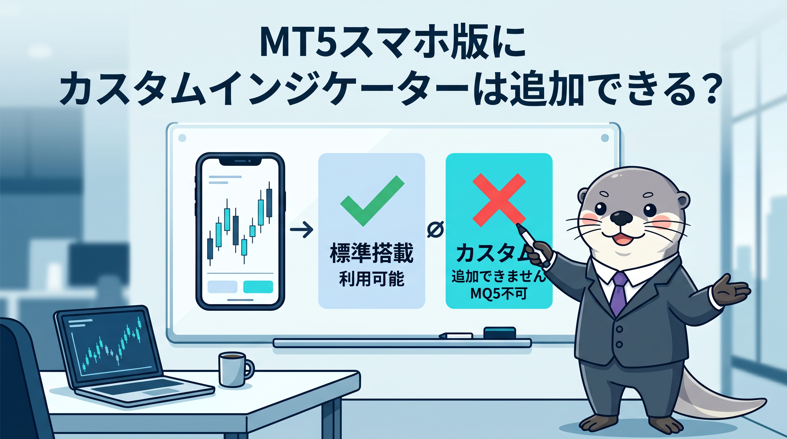 MT5スマホ版にカスタムインジケーターは追加できる？のカバー画像